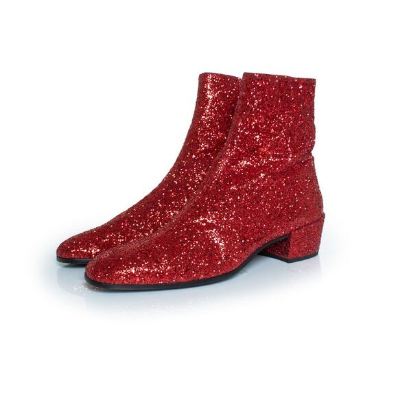 Pre Loved saint laurent Men red | red Boots - Picture 1 of 8